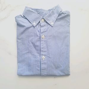Claiborne Men's Light Blue StripeButton Down Shirt